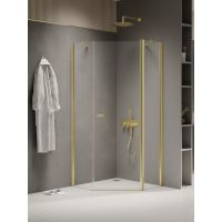 New Trendy New Soleo Light Gold kabina prysznicowa 80x80 cm złoty połysk/szkło przezroczyste K-1663