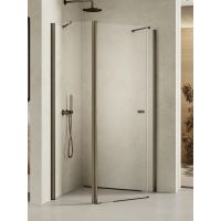 New Trendy New Soleo Gunmetal Brushed kabina prysznicowa 100x80 cm grafitowy szczotkowany/szkło przezroczyste K-1709