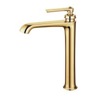 Omnires Armance bateria umywalkowa stojąca wysoka złoty połysk AM5213GL