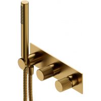 Omnires Contour bateria wannowo-prysznicowa podtynkowa złoty szczotkowany CT8035/1GLB