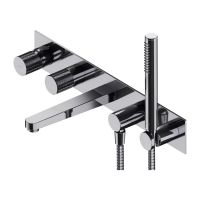 Omnires Contour bateria wannowo-prysznicowa podtynkowa chrom CT8037/1CR