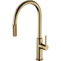 Omnires Switch bateria kuchenna do filtra wody stojąca z wyciąganą wylewką brąz antyczny szczotkowany SW9059BR