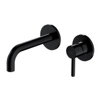 Outlet - Omnires Y bateria umywalkowa podtynkowa czarna Y1215HROBL