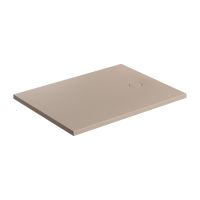 Omnires Aquarock brodzik prostokątny z maskownicą 100x90 cm dune beige mat AQUAROCK90-100DB