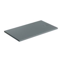 Omnires Aquarock brodzik prostokątny z maskownicą 160x90 cm ash grey mat AQUAROCK90-160AG