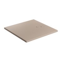 Omnires Aquarock brodzik kwadratowy z maskownicą 90x90 cm dune beige mat AQUAROCK90-KDB