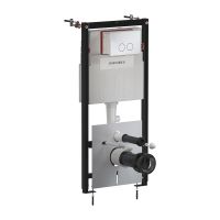 Omnires Strongframe + Minimal stelaż podtynkowy z przyciskiem spłukującym chrom połysk do miski WC wiszącej STFWC1MRCR