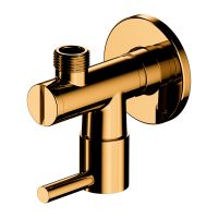 Omnires zawór ścienny kątowy złoty połysk 8857GL