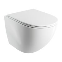 Omnires Ottawa Comfort miska WC Silent Power z deską wolnoopadającą wisząca bez kołnierza spłukiwanie wirowe biały połysk OTTAWACSPMWBP
