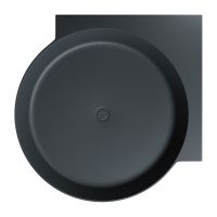 Omnires Ovo M+ wanna narożna 120x120 cm black lava mat OVO120WNBLV