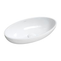 Omnires M+ umywalka 51x30 cm owalna nablatowa biała CreteBP