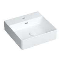 Omnires Garland umywalka 42x43 cm prostokątna nablatowa biała GARLAND420BP