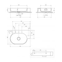 Omnires Ovo M+ umywalka 64x44 cm narożna ścienna-nablatowa ash grey mat OVO645UWPAG