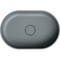 Omnires Ovo M+ umywalka 55x36 cm owalna nablatowa szary/kamień OVOUNAG