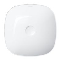 Omnires Portland umywalka 37x37 cm prostokątna nablatowa biała PORTLAND370BP