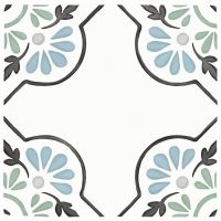 Peronda Harmony Tanger Blue Petals płytka ścienno-podłogowa 12,3x12,3 cm