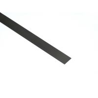 Profil Decor listwa do glazury płaskownik 2x270 cm stal nierdzewna szczotkowana czarny mat