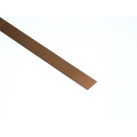 Profil Decor listwa do glazury płaskownik 1x270 cm stal nierdzewna szczotkowana brązowy mat