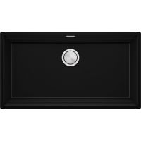 Primagran Praga XXL 90 Level zlewozmywak granitowy 86x47 cm czarny MPNKC-X0#N