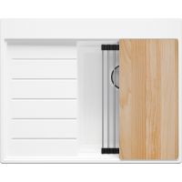 Primagran Sydney zlewozmywak granitowy 62x50 cm biały O_OTLKW-001