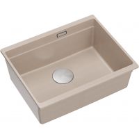 Quadron Logan 100 zlewozmywak GraniteQ 56x45 cm beżowy beż/elementy stalowe HQJ6045U2_BS_U