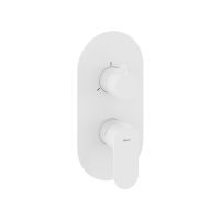 Ravak Eleganta bateria wannowo-prysznicowa podtynkowa z termostatem biały mat X070260