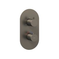 Ravak Espirit bateria wannowo-prysznicowa podtynkowa z termostatem grafit szczotkowany X070326