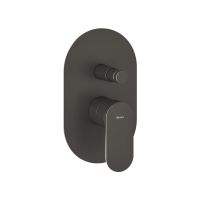 Ravak Eleganta bateria wannowo-prysznicowa podtynkowa grafit szczotkowany X070335