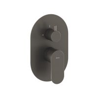 Ravak Eleganta bateria wannowo-prysznicowa podtynkowa grafit szczotkowany X070338