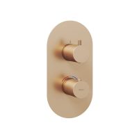 Ravak Espirit bateria wannowo-prysznicowa podtynkowa z termostatem różowe złoto szczotkowane X070363