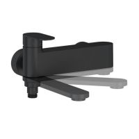 Ravak Chrome II bateria wannowo-prysznicowa ścienna czarna X070463