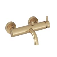 Ravak Espirit bateria wannowo-prysznicowa ścienna ES 022.60GLB złoto szczotkowane X070603