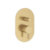 Ravak Espirit bateria wannowo-prysznicowa podtynkowa ES 061.60GLB złoto szczotkowane X070608