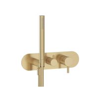 Ravak Espirit bateria wannowo-prysznicowa podtynkowa złoty szczotkowany X070611