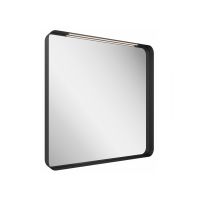 Ravak Strip lustro 80,6x70,6 cm prostokątne z oświetleniem czarny X000001571