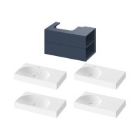 Ravak Lite szafka 80x45x43 cm podumywalkowa wisząca niebieska X000001887