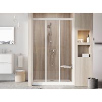 Ravak Supernova drzwi prysznicowe 80 cm rozsuwane biały połysk/szkło przezroczyste 00V401R2Z1