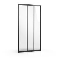Ravak Supernova drzwi prysznicowe 120 cm rozsuwane czarny mat/szkło przezroczyste 00VG03R2Z1