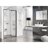 Ravak Pivot PDOP2-100 drzwi prysznicowe 100 cm czarny mat/szkło przezroczyste 03GA0300Z1