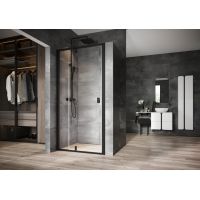 Ravak Nexty drzwi prysznicowe 100 cm czarny mat/szkło przezroczyste 03OA0300Z1