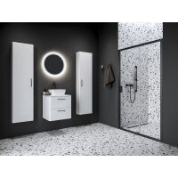 Ravak Blix II drzwi prysznicowe NBLDP2 110 cm rozsuwane czarny mat/szkło przezroczyste 0PMD0300Z1