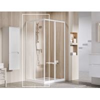 Ravak Supernova SRV2-80 S drzwi prysznicowe 80 cm przesuwne częściowe 1/2 biały/szkło przezroczyste 14V401O2Z1