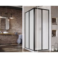 Ravak Supernova SRV2-80 S drzwi prysznicowe 80 cm przesuwne częściowe 1/2 czarny mat/pearl 14V403O211