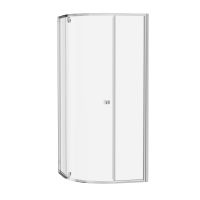 Ravak Pivot kabina prysznicowa 90x90 cm półokrągła polerowane aluminium/szkło przezroczyste 37677C00Z1