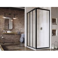 Ravak Supernova APSS-75 ścianka prysznicowa 75 cm czarny mat/szkło przezroczyste 940303R2Z1