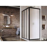 Ravak Supernova APSS-80 ścianka prysznicowa 80 cm czarny mat/szkło grape 940403R2ZG