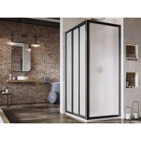 Ravak Supernova APSS-90 ścianka prysznicowa 90 cm czarny mat/pearl 940703R211