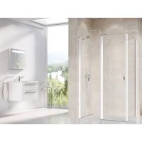 Ravak Chrome CPS-90 ścianka prysznicowa 90 cm stała biały/szkło przezroczyste 9QV70100Z1