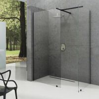 Ravak Walk-In ścianka prysznicowa 130 cm czarna/szkło przezroczyste GW9WJ0300Z1