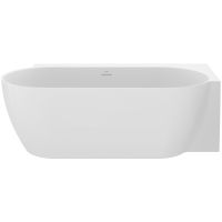 Ravak Freedom Corner II Tec wanna narożna 175x86 cm owalna prawa biały/czarny CC81B00000